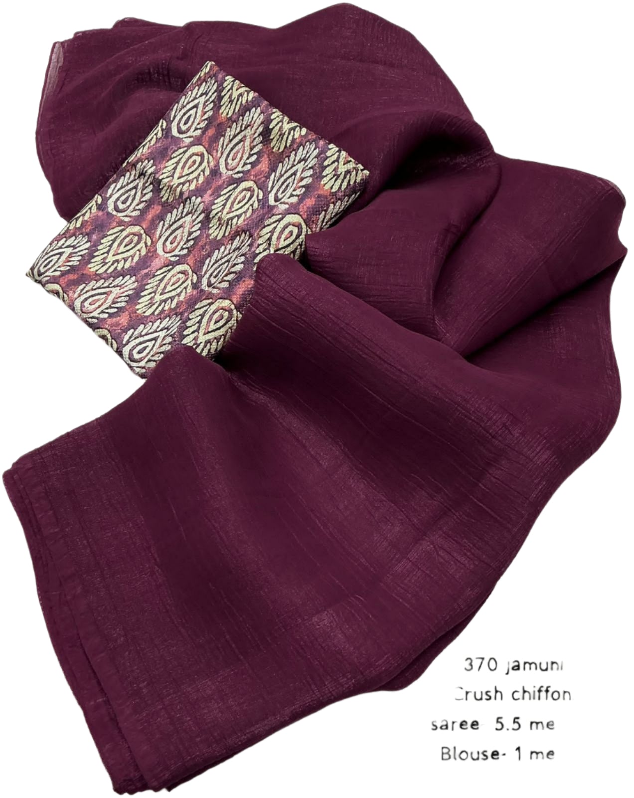 CRUSH CHIFFON SAREE