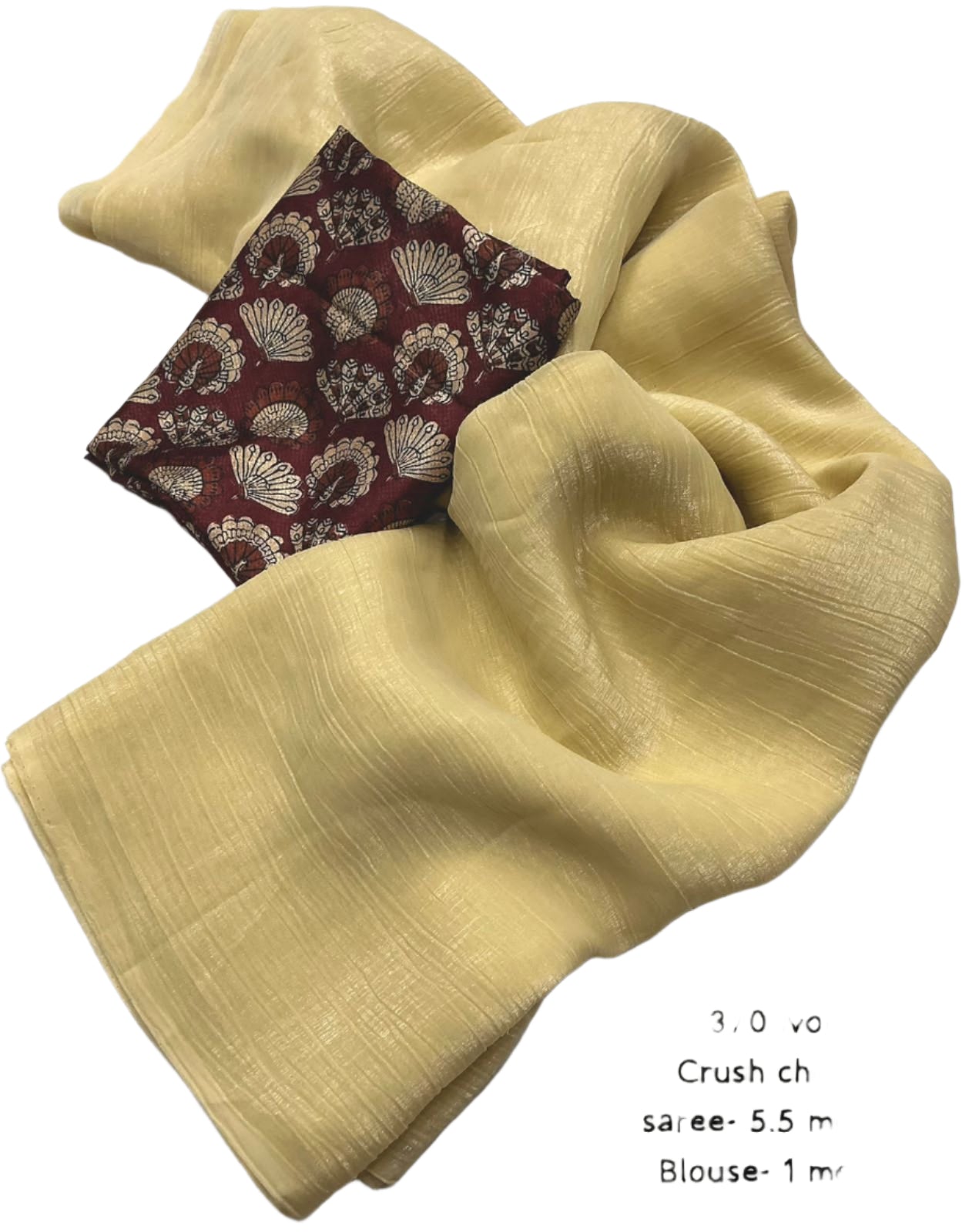 CRUSH CHIFFON SAREE