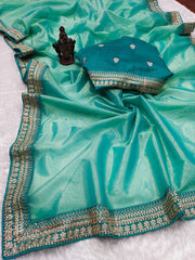PURE SOFT TISSUE ZARI SAREE