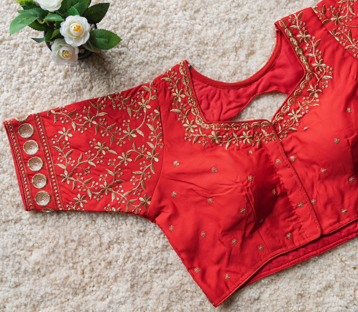 FESTIVAL WEAR MALAI SILK BLOUSE
