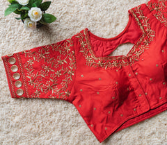 FESTIVAL WEAR MALAI SILK BLOUSE