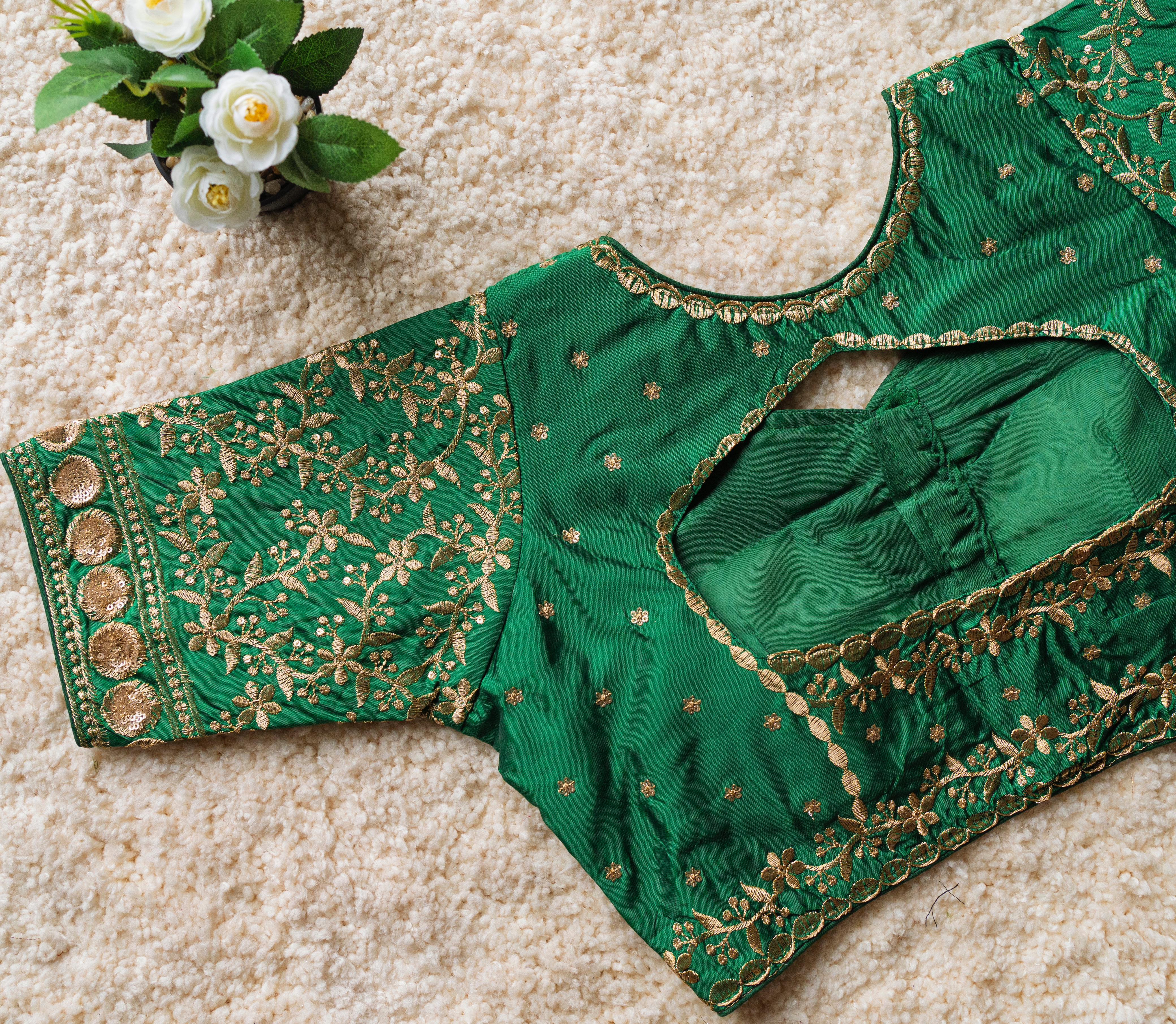 FESTIVAL WEAR MALAI SILK BLOUSE