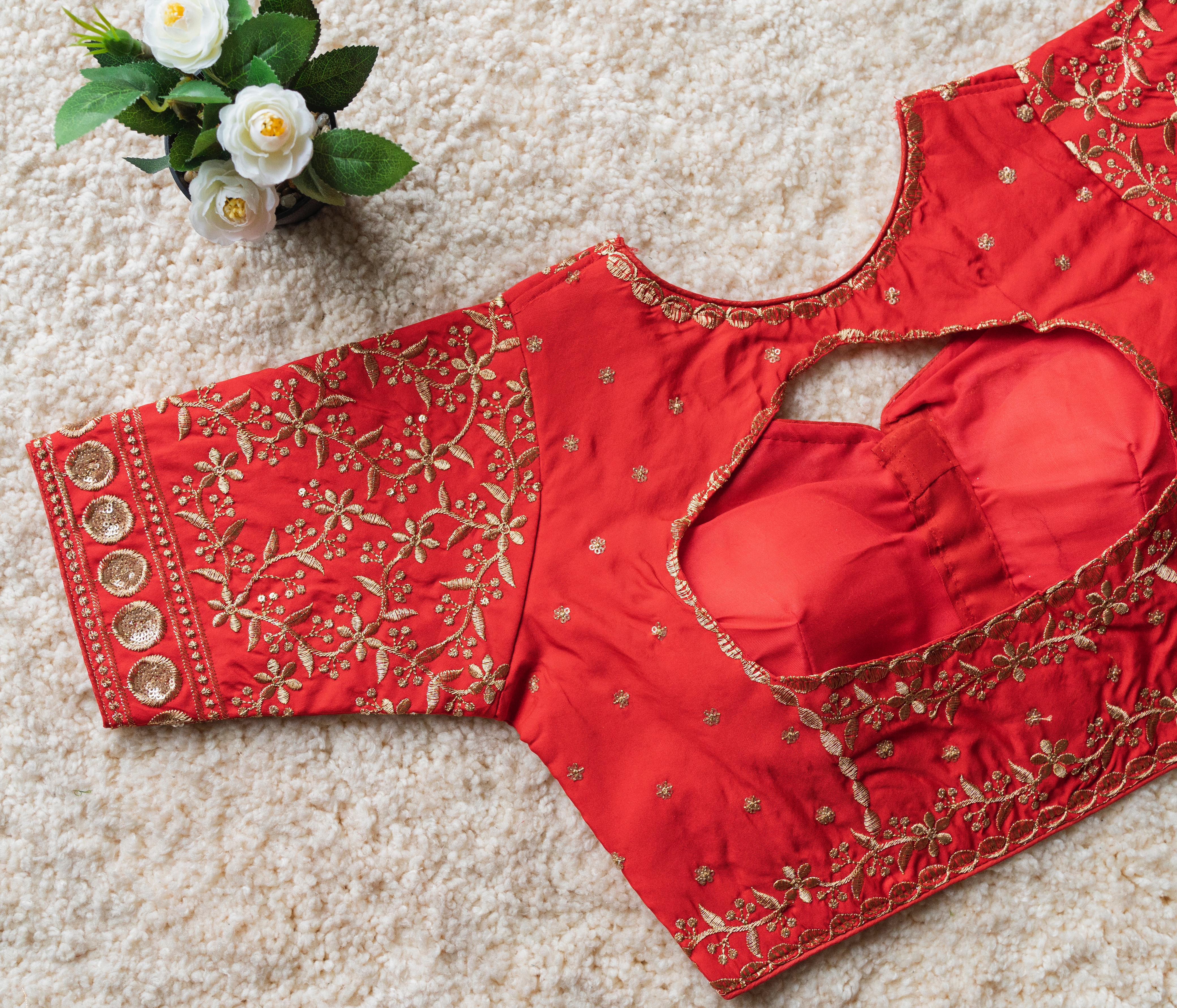 FESTIVAL WEAR MALAI SILK BLOUSE