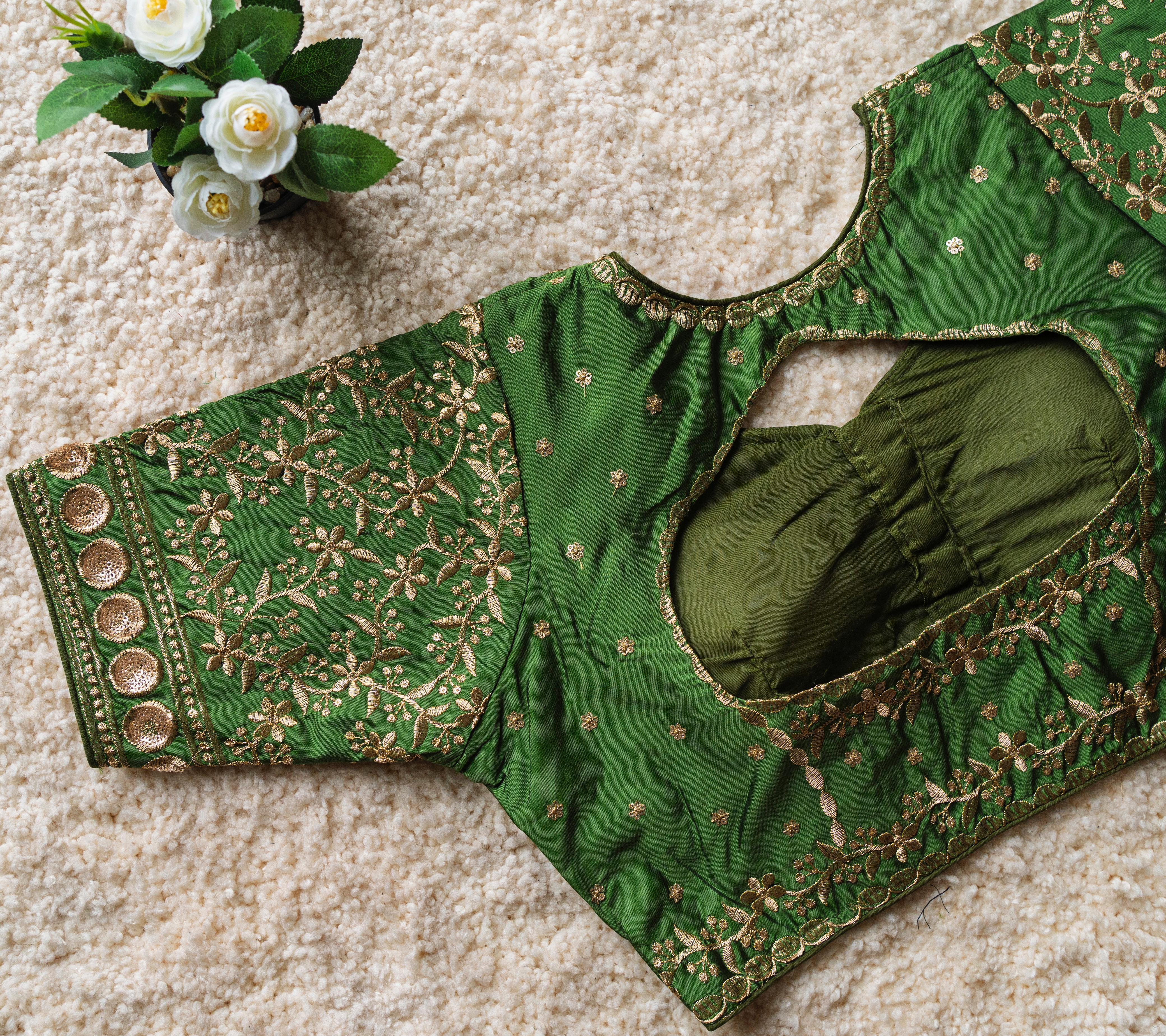 FESTIVAL WEAR MALAI SILK BLOUSE
