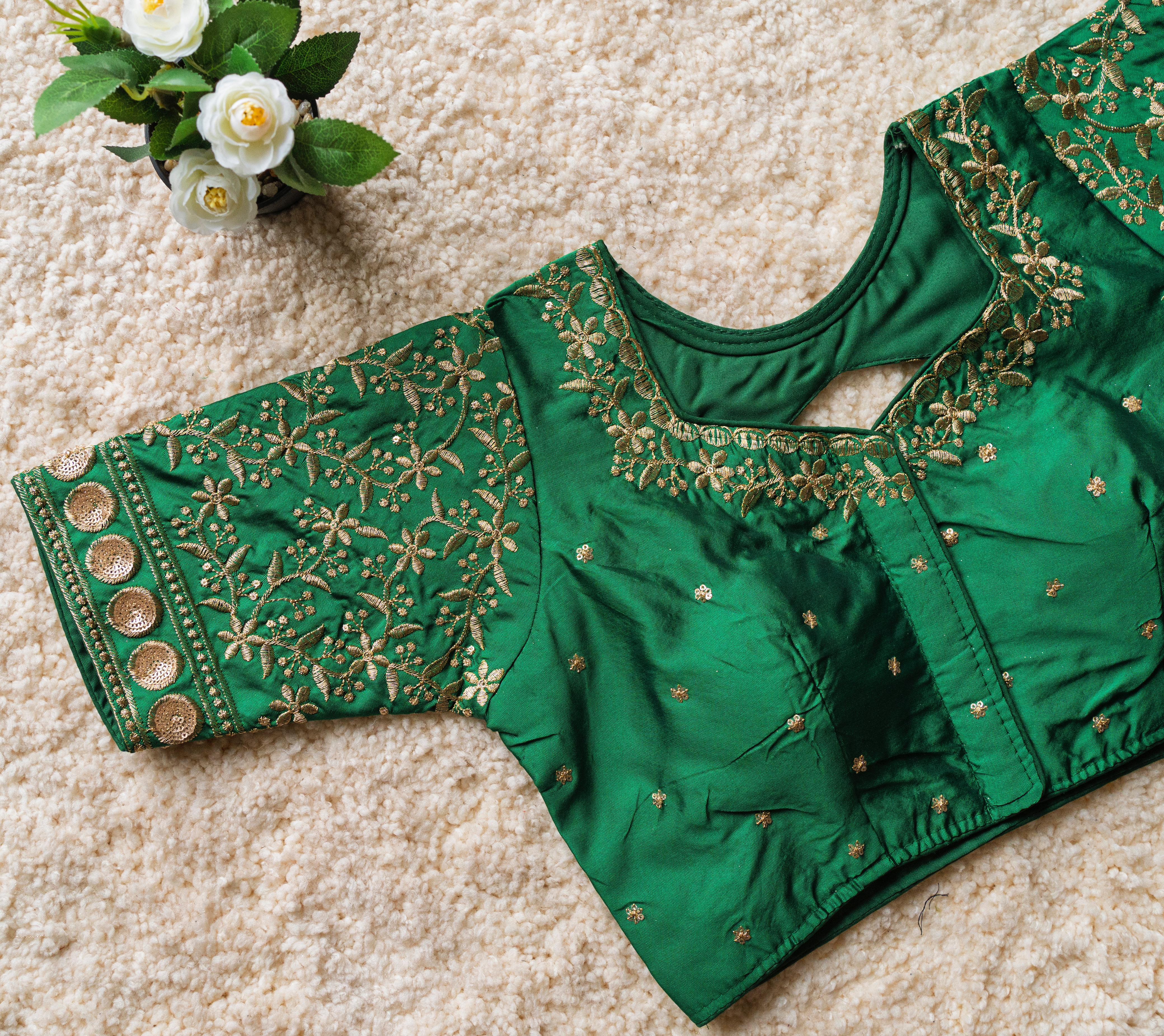 FESTIVAL WEAR MALAI SILK BLOUSE
