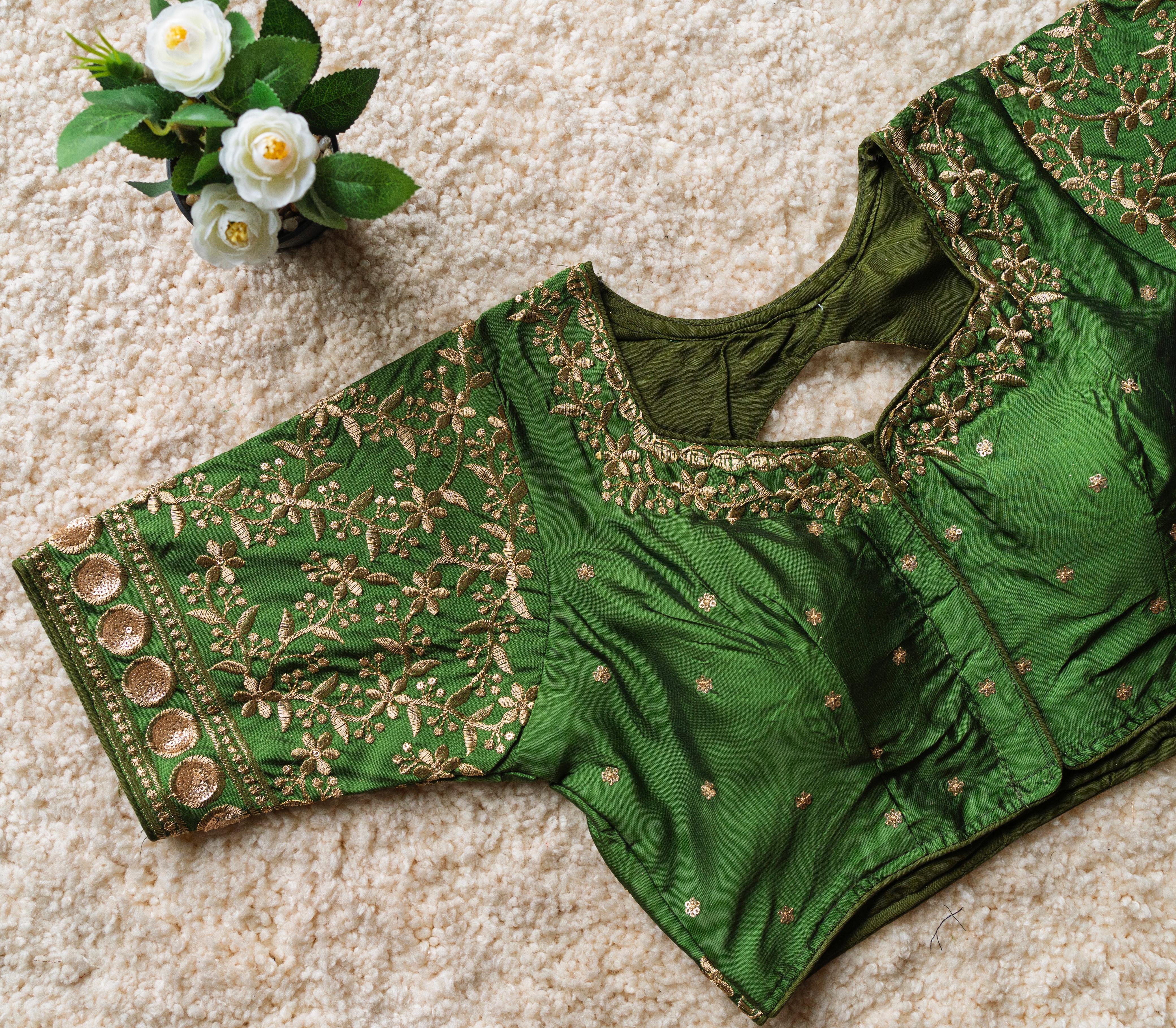 FESTIVAL WEAR MALAI SILK BLOUSE