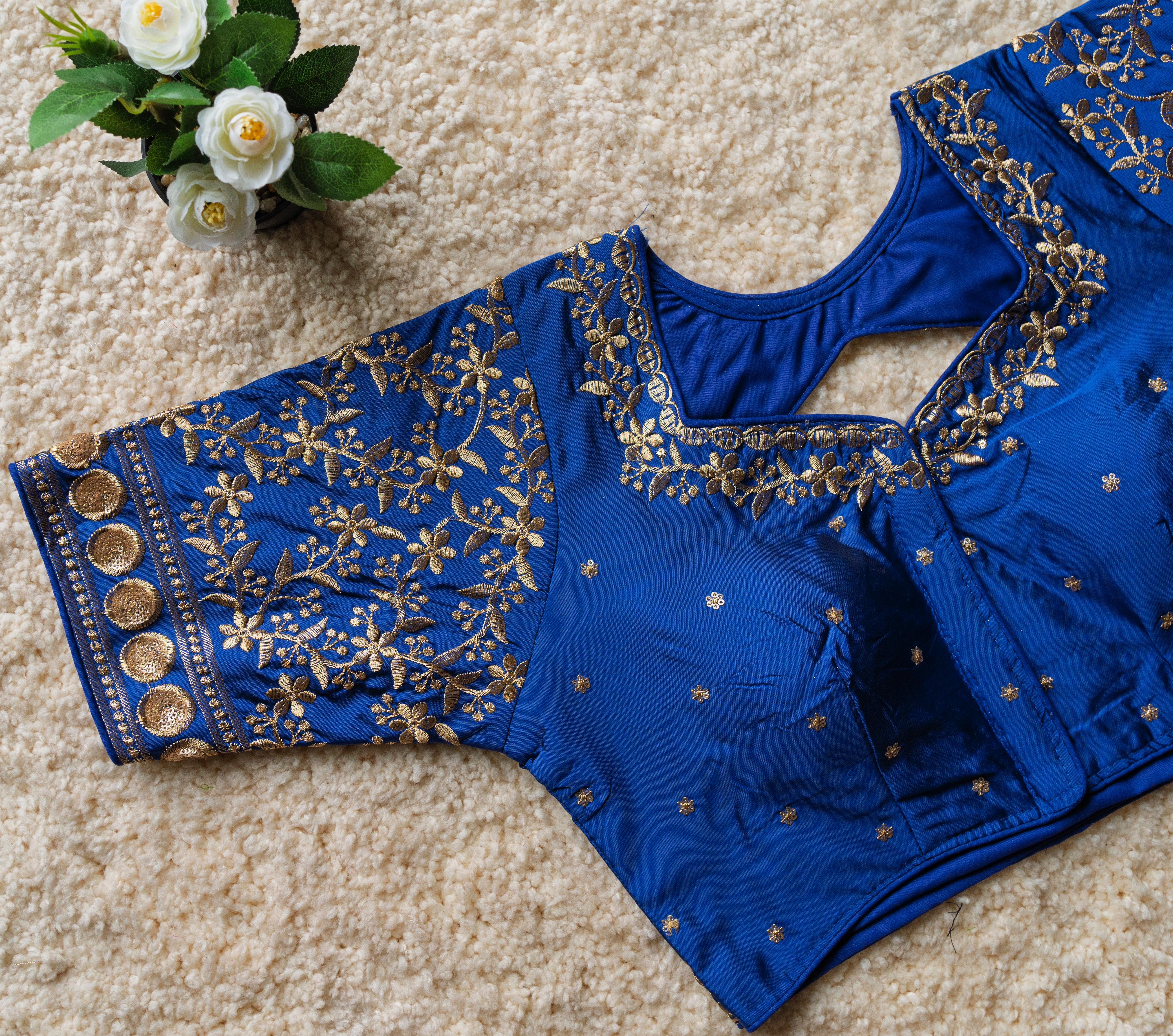 FESTIVAL WEAR MALAI SILK BLOUSE