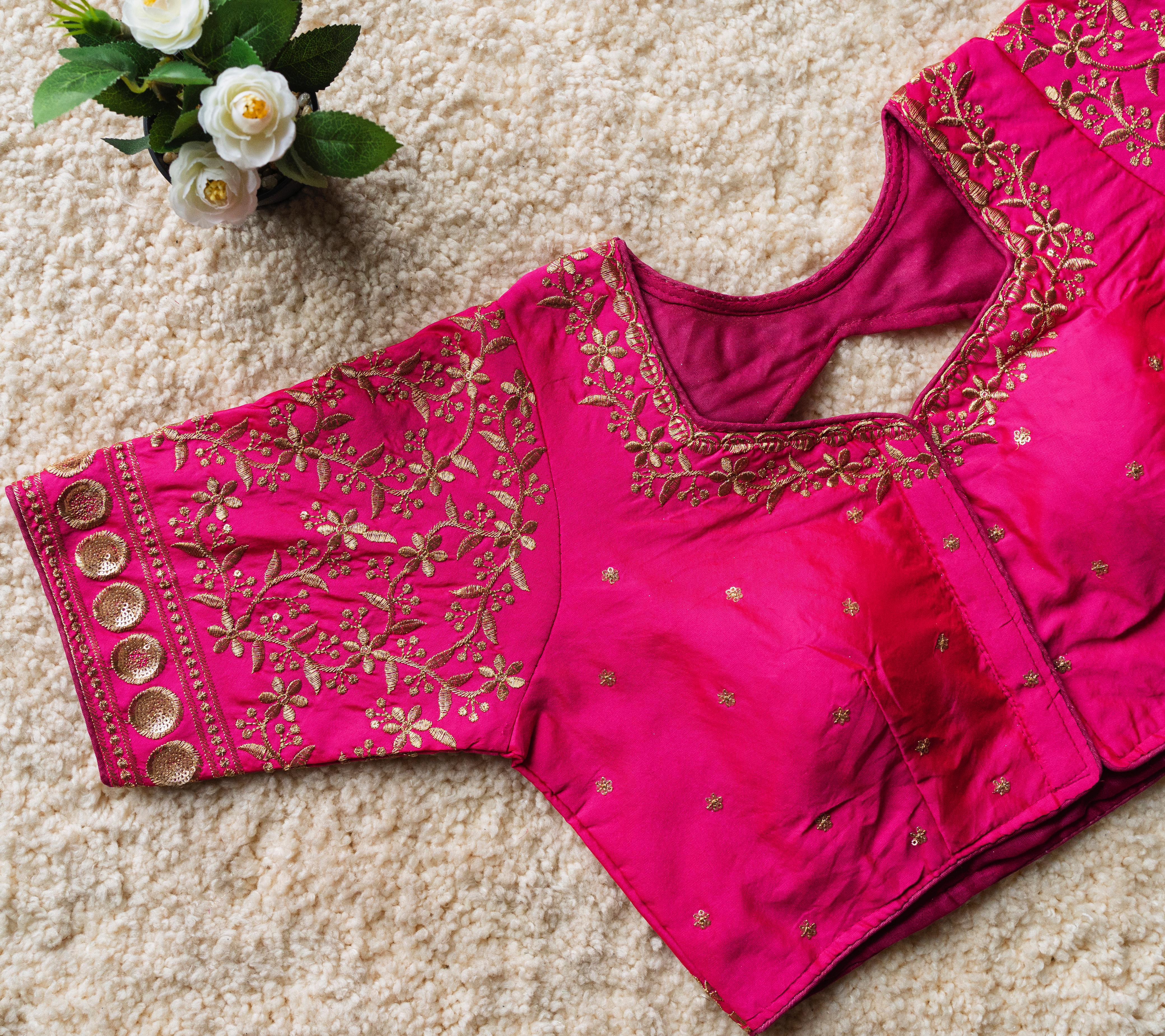 FESTIVAL WEAR MALAI SILK BLOUSE