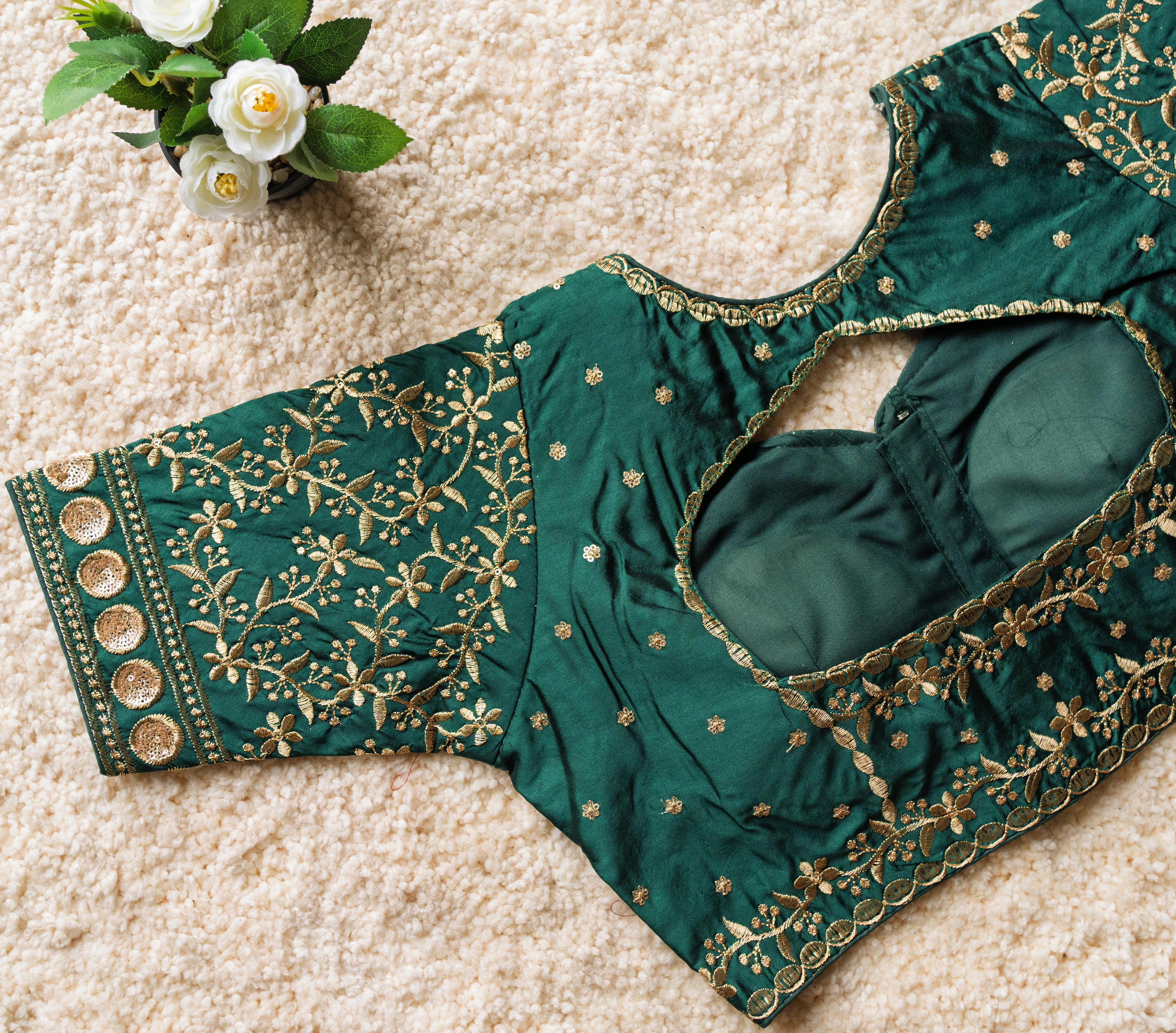 FESTIVAL WEAR MALAI SILK BLOUSE
