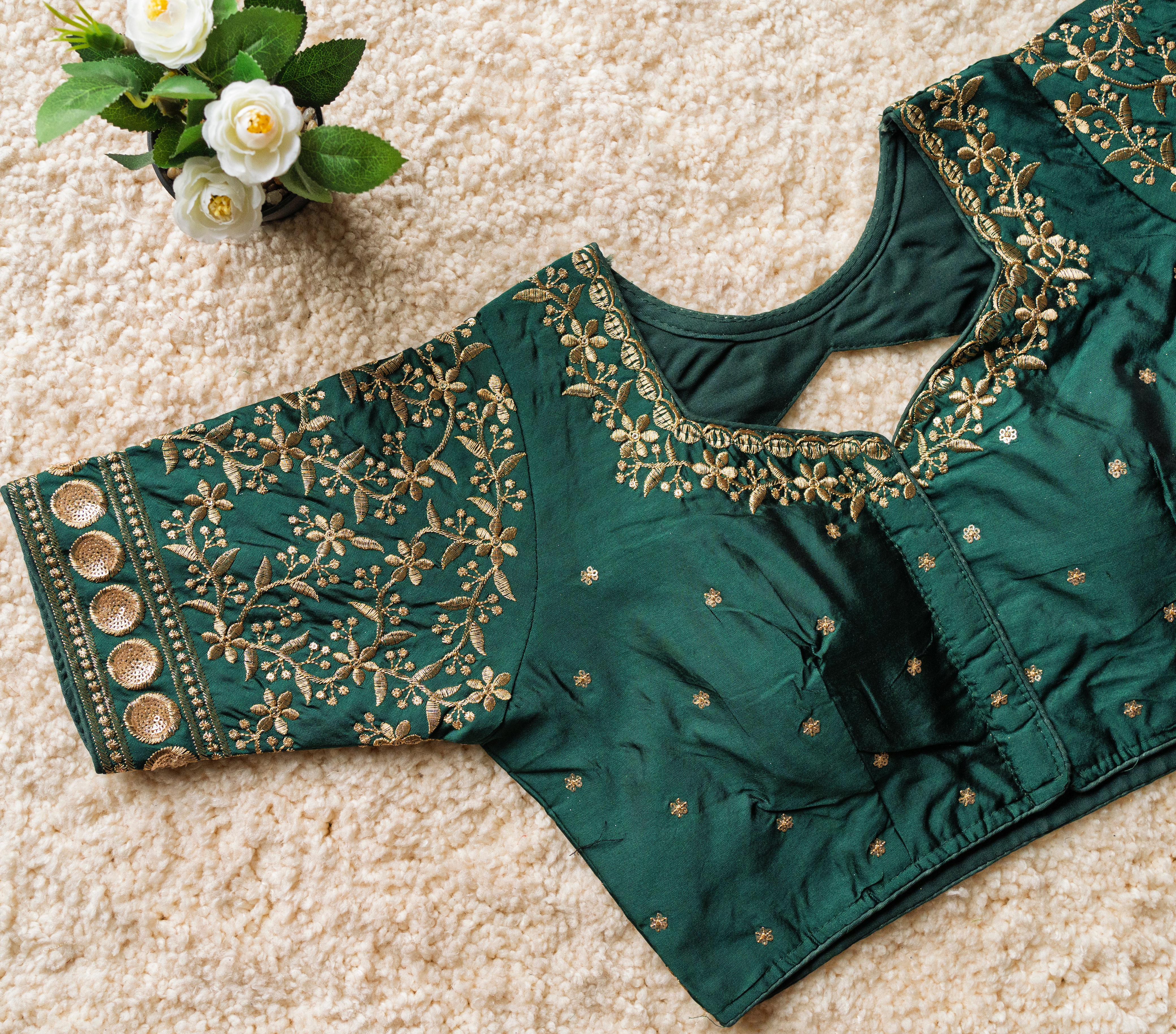 FESTIVAL WEAR MALAI SILK BLOUSE