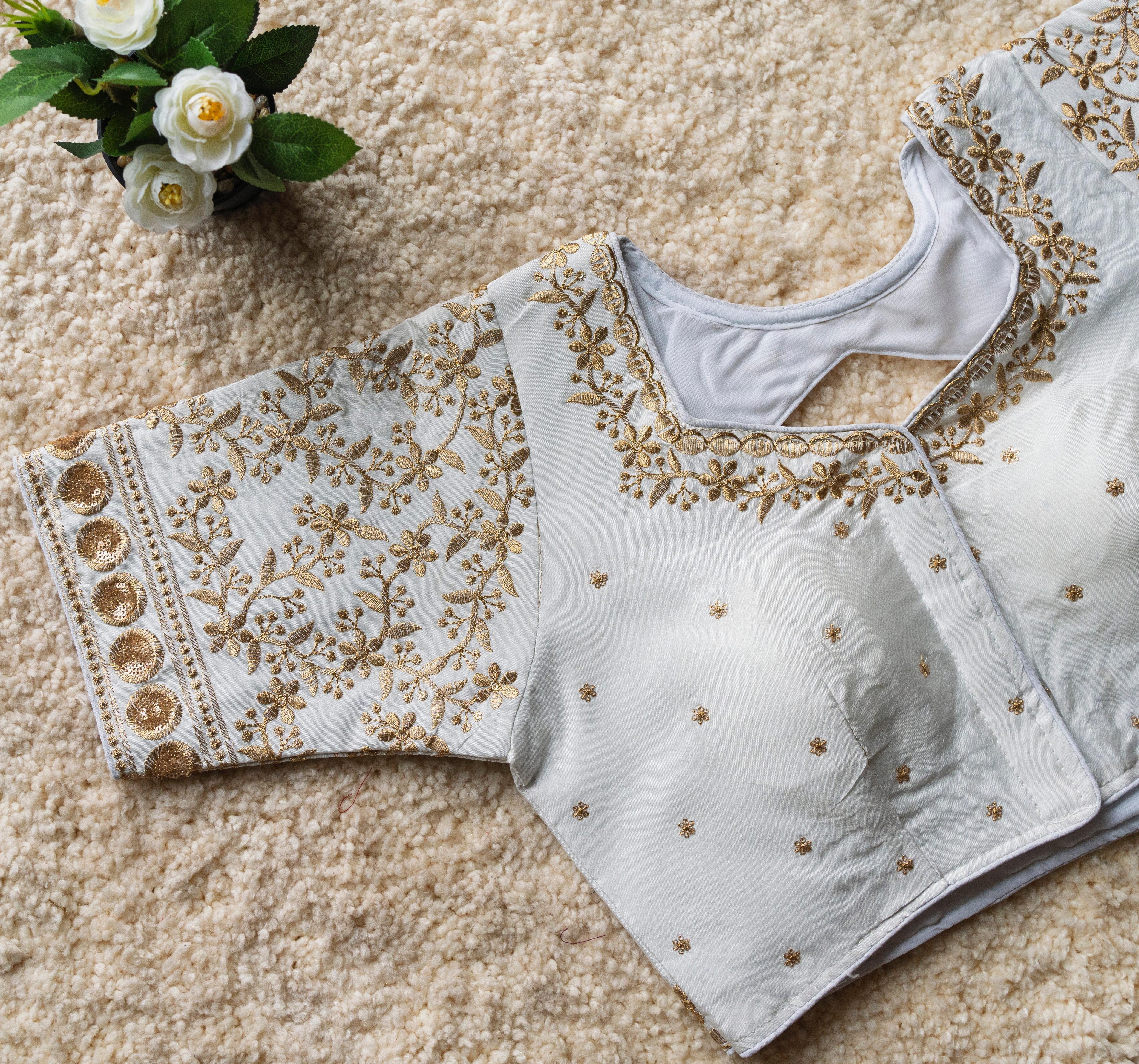 FESTIVAL WEAR MALAI SILK BLOUSE