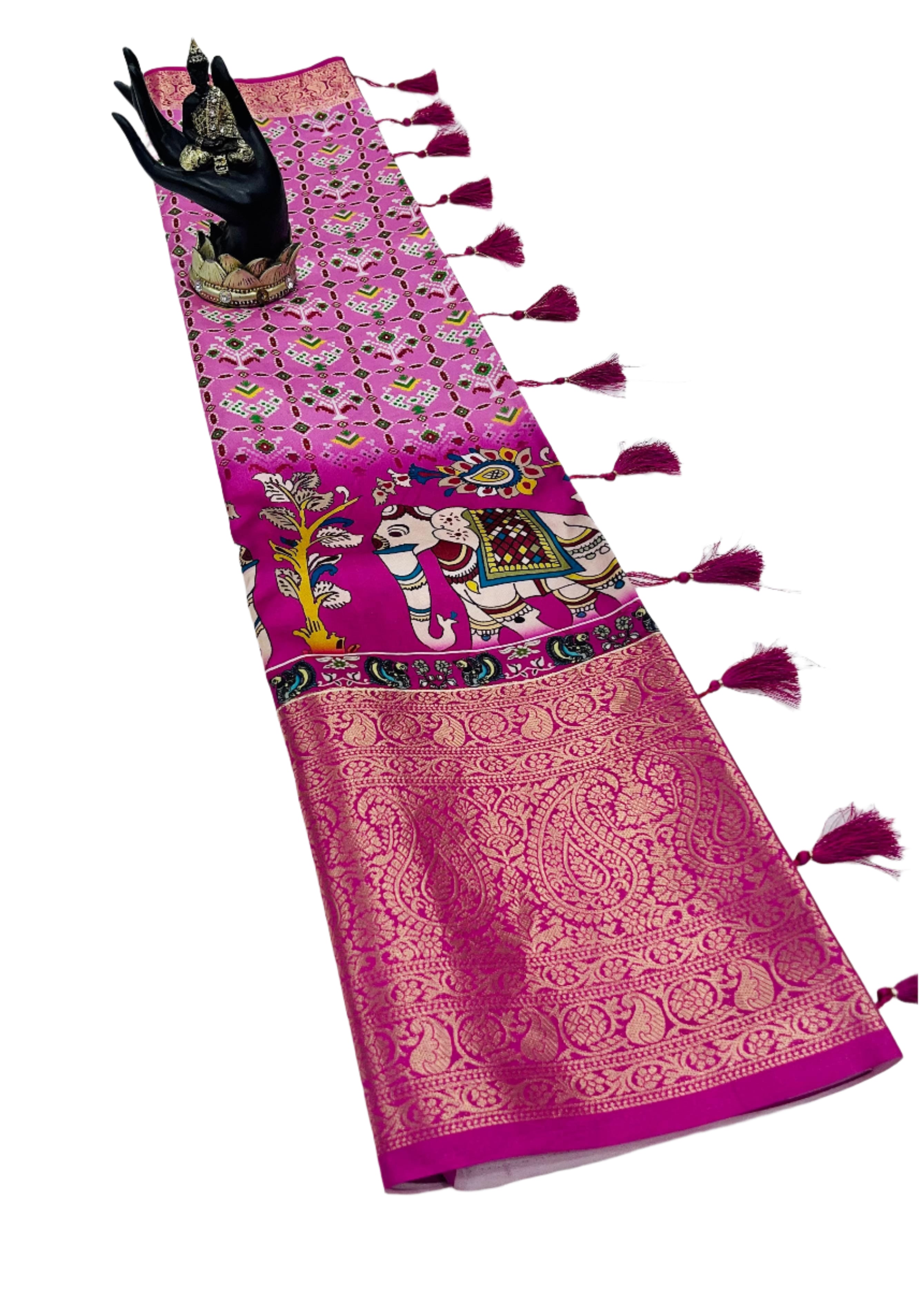 PURE SOFT LICHI SILK SAREE
