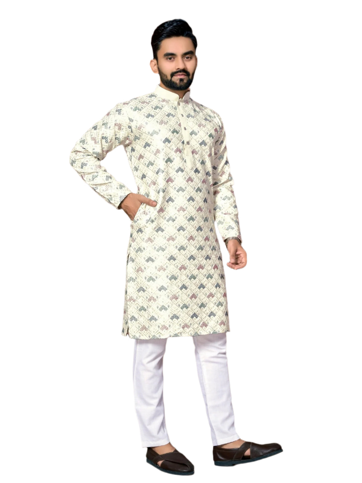 MEN'S EMBROIDERY KURTA