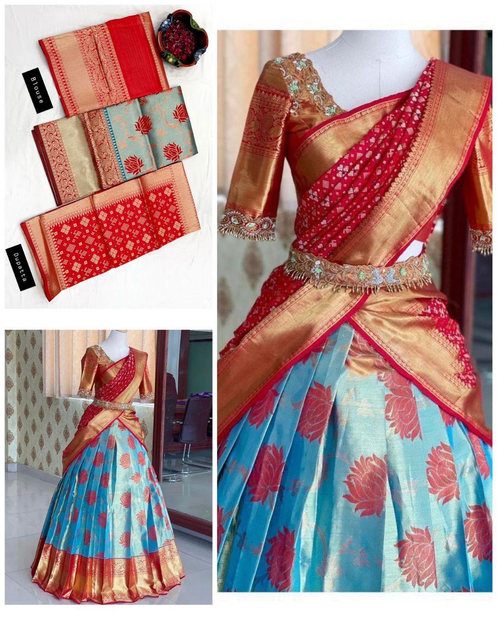 KANJEEVARAM SILK ZARI LEHENGA