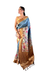 SOFT SILK KALAMKARI PRINT SAREE