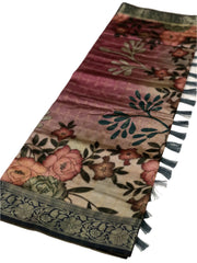SOFT SILK KALAMKARI PRINT SAREE