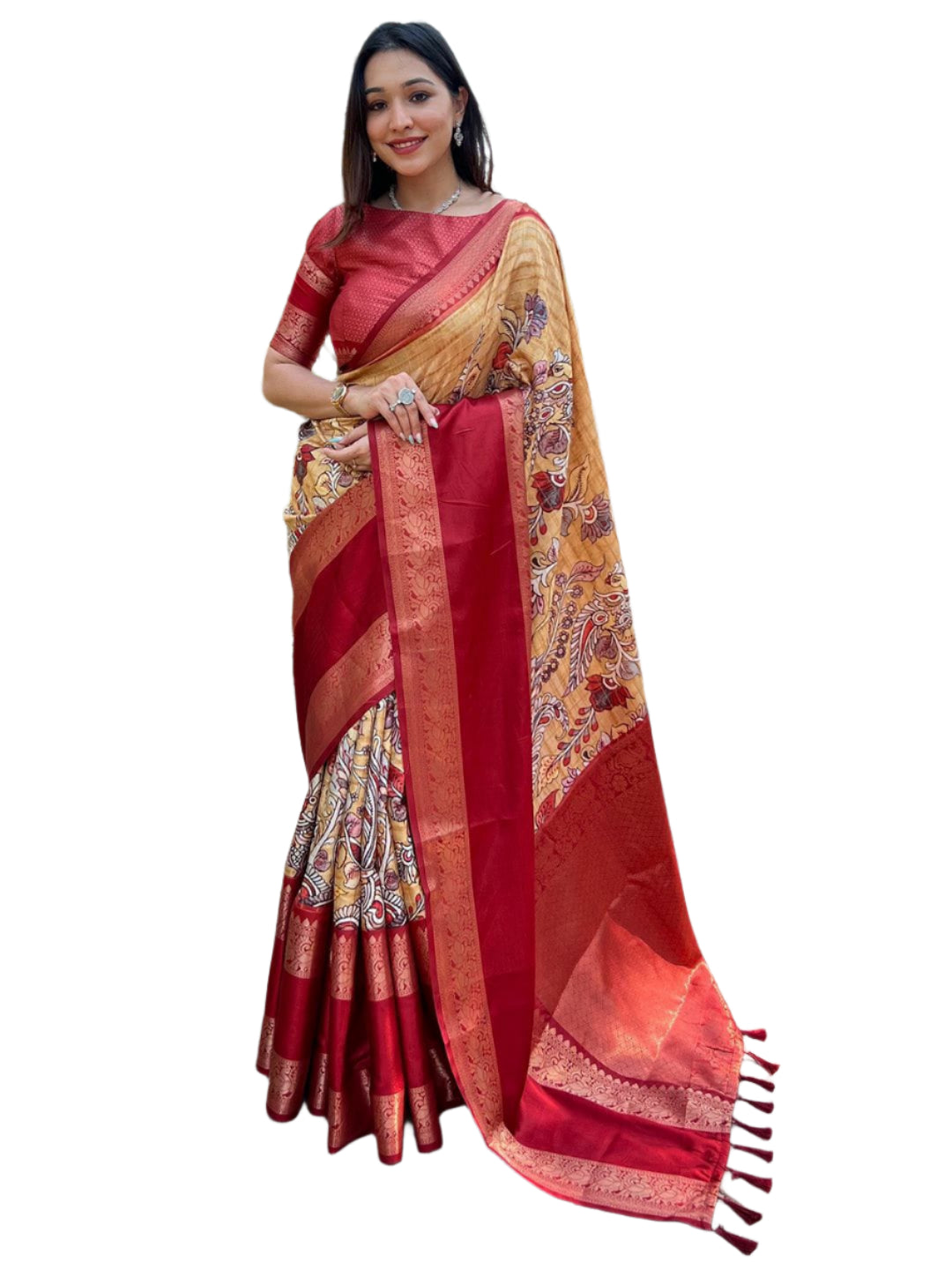 DOUBLE BORDER SOFT SILK RICHI PATTU SAREE