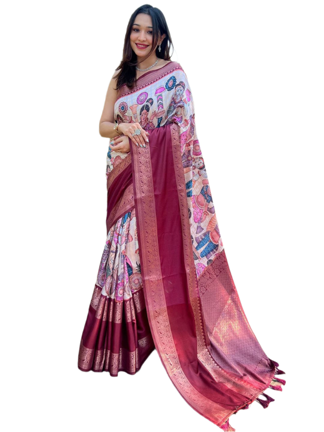 DOUBLE BORDER SOFT SILK RICHI PATTU SAREE