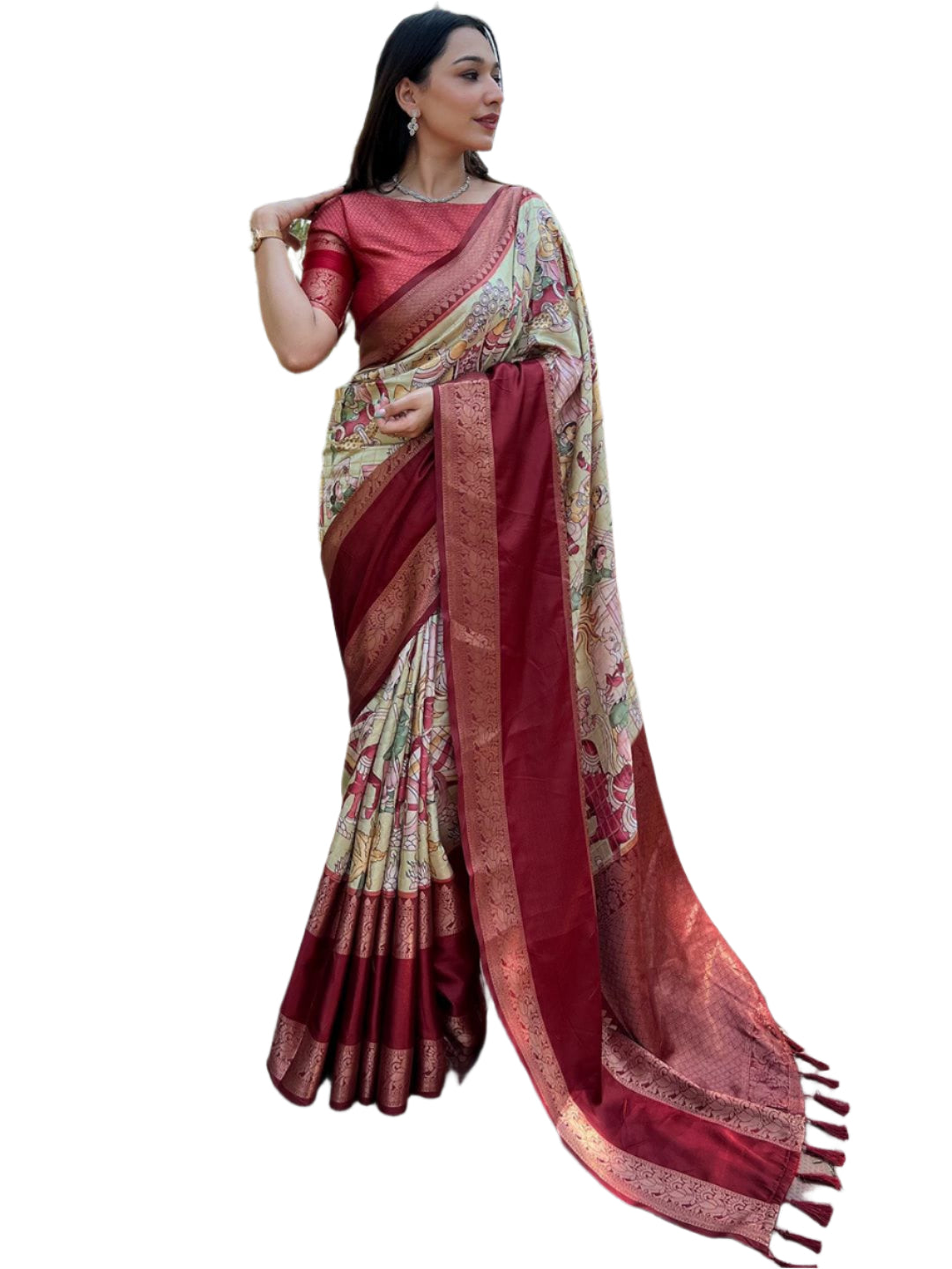DOUBLE BORDER SOFT SILK RICHI PATTU SAREE