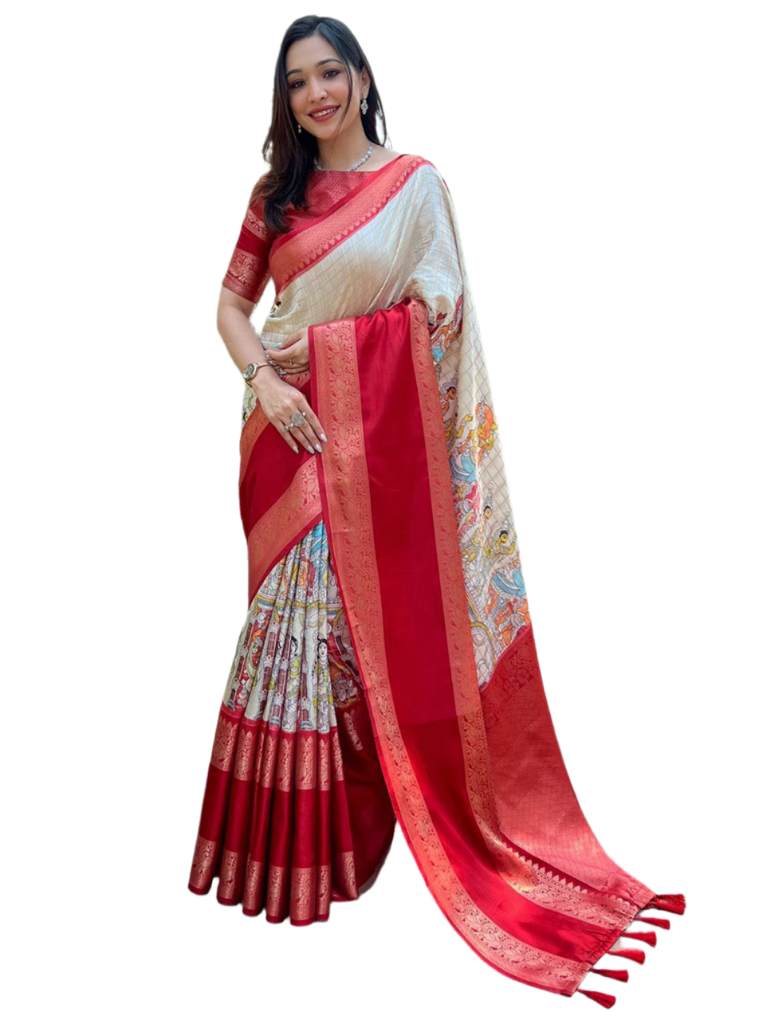 DOUBLE BORDER SOFT SILK RICHI PATTU SAREE