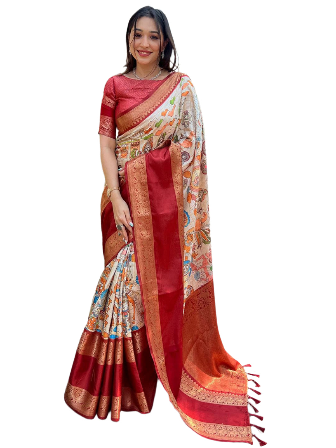 DOUBLE BORDER SOFT SILK RICHI PATTU SAREE