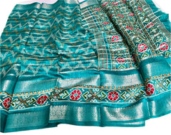 PURE CANDY COTTON SILK WITH JACQUARD BORDER SAREE