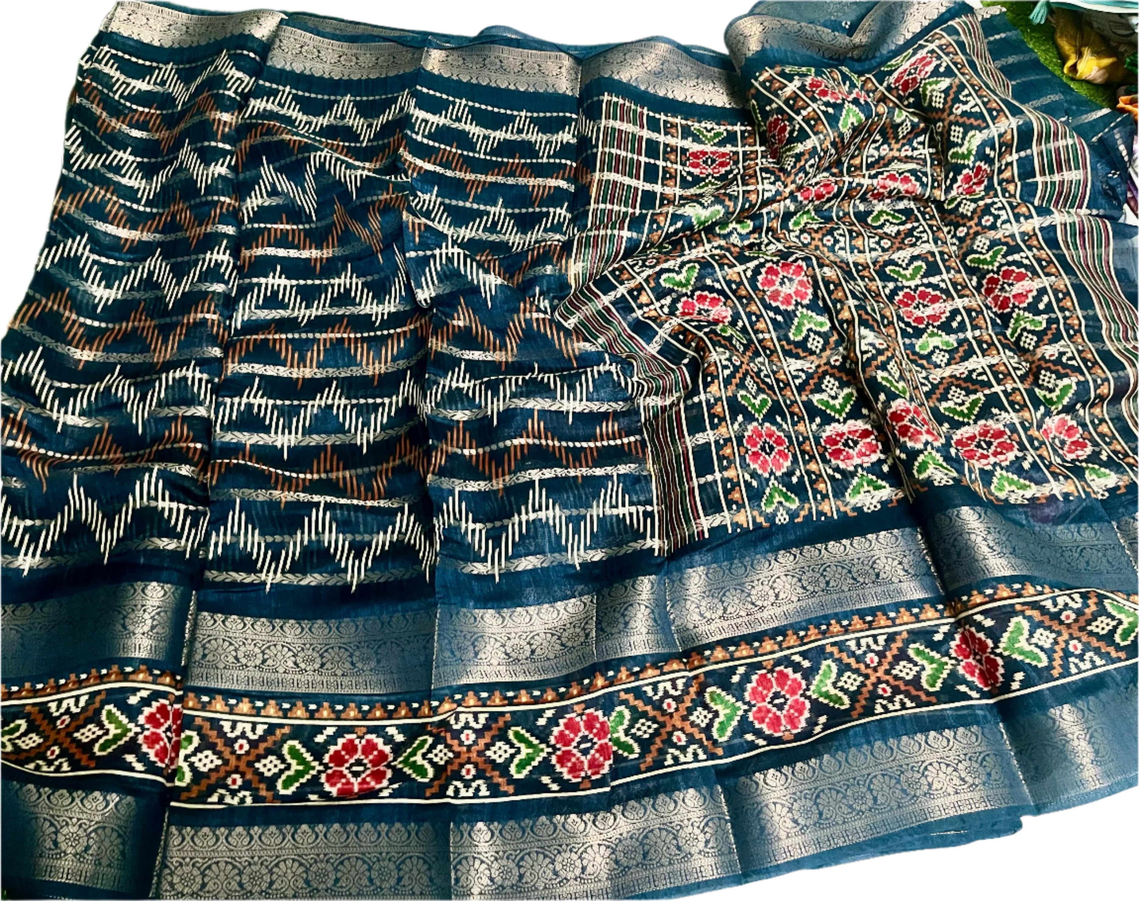 PURE CANDY COTTON SILK WITH JACQUARD BORDER SAREE