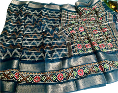 PURE CANDY COTTON SILK WITH JACQUARD BORDER SAREE