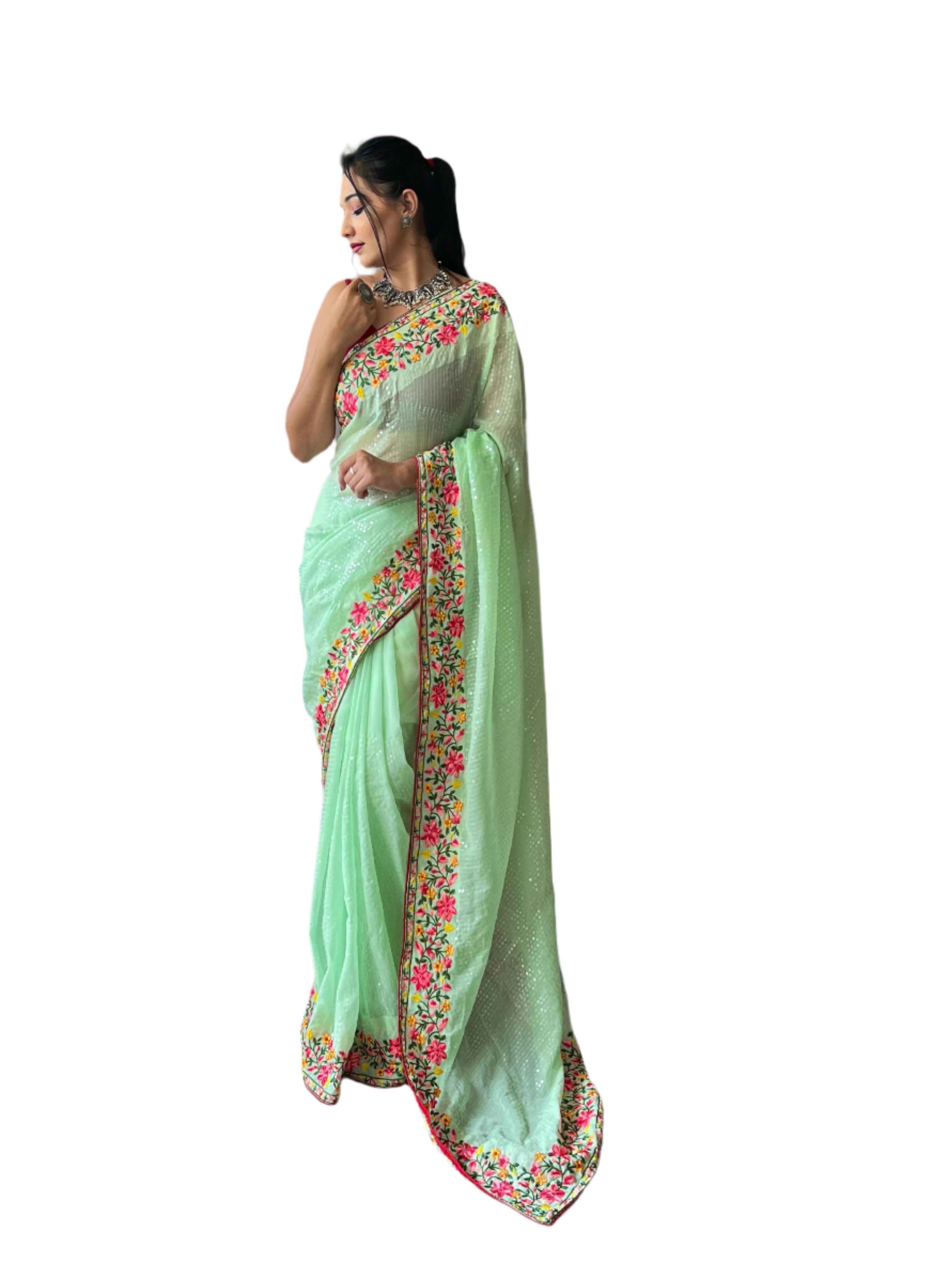 PURE GEORGETTE SAREE