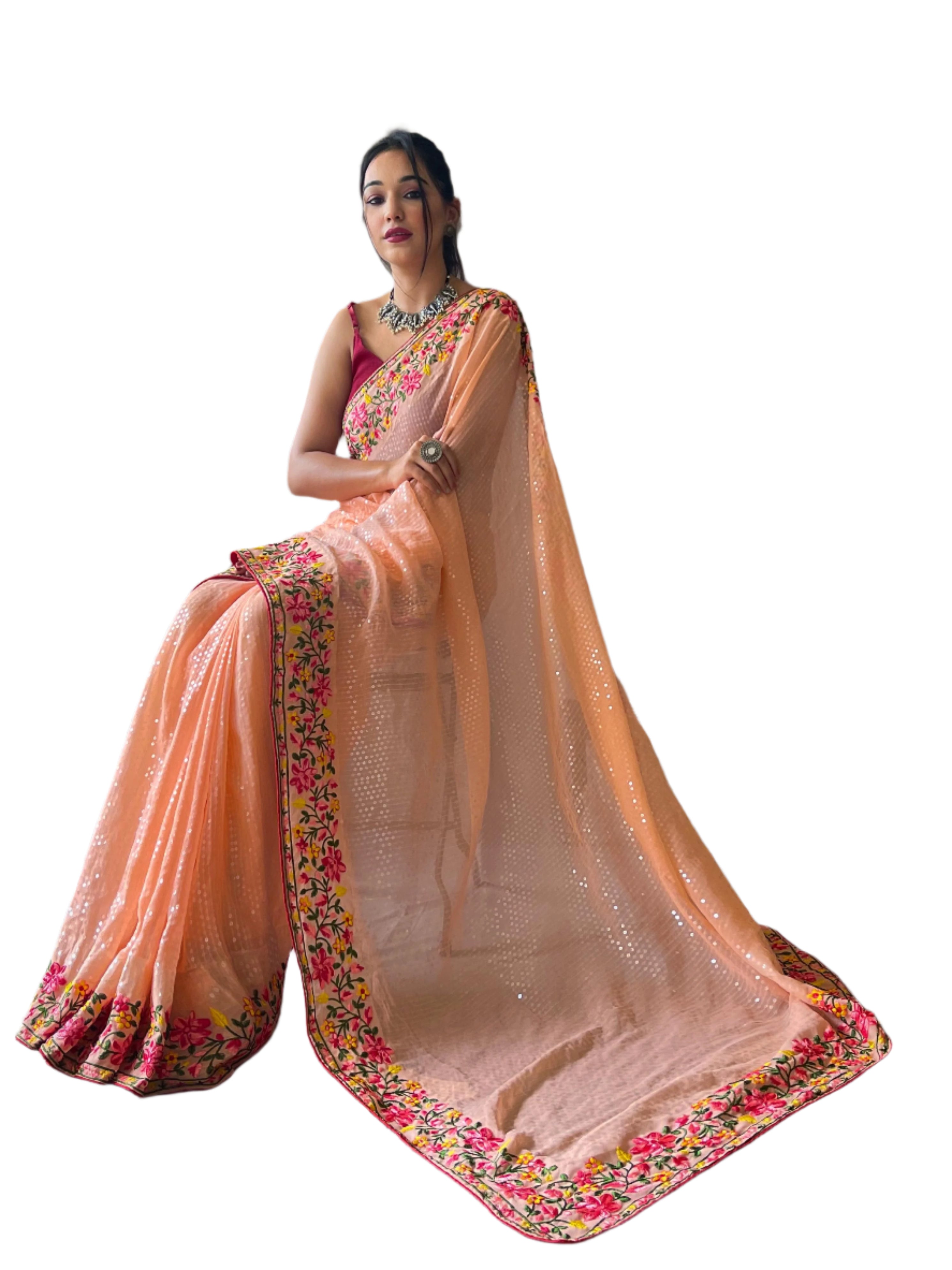 PURE GEORGETTE SAREE