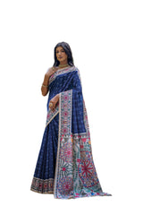 SOFT TUSSAR SILK WITH BEAUTIFUL MADHUBANI PRINT SAREE