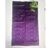 Ocean blue Floral pattu Saree
