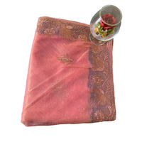 Vintage Rust Tie-Dye Pure Chiffon