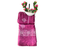 Batik Printed Bandhani Saree