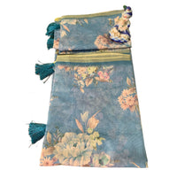 Digital Floral Printed Linen Cotton Saree