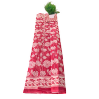 Hand Block Printed Cotton Mulmul Saree