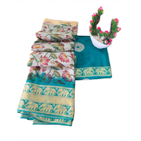 Batik Printed Cotton Saree
