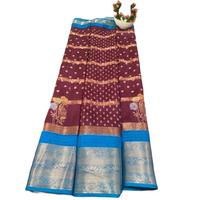 Paithani Bandhani Fusion Saree