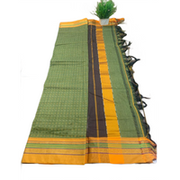 Traditional Narayanpet Checked Ilkal  Saree