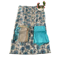 Azure Blossom Grace Suit Set