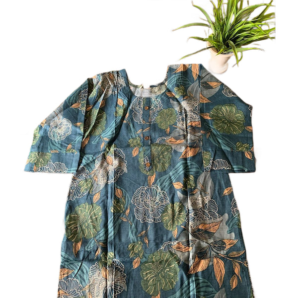 Midnight Garden Floral Kurta