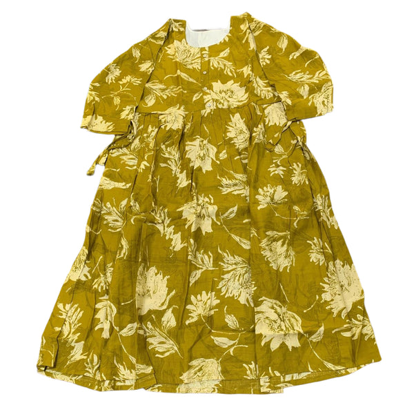 Floral Print Babydoll Tunic Top