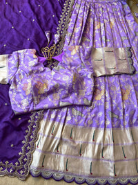 Neelkamal Lavender Paithani Lehenga Set