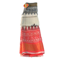 Cream Tussar Silk Saree