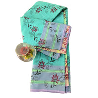 Linen Saree with Traditional Circular Motifs