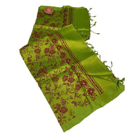 Floral Print Bhagalpuri Silk Saree
