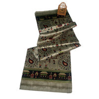 Tussar Linen Silk Saree