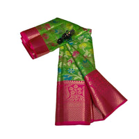 Banarasi Kora Organza Floral Jaal Saree