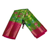 Banarasi Kora Organza Floral Jaal Saree