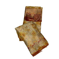 Organza Linen-Silk Batik Print Saree